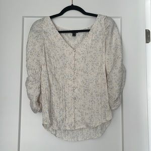 RW & Co. Floral Print Blouse